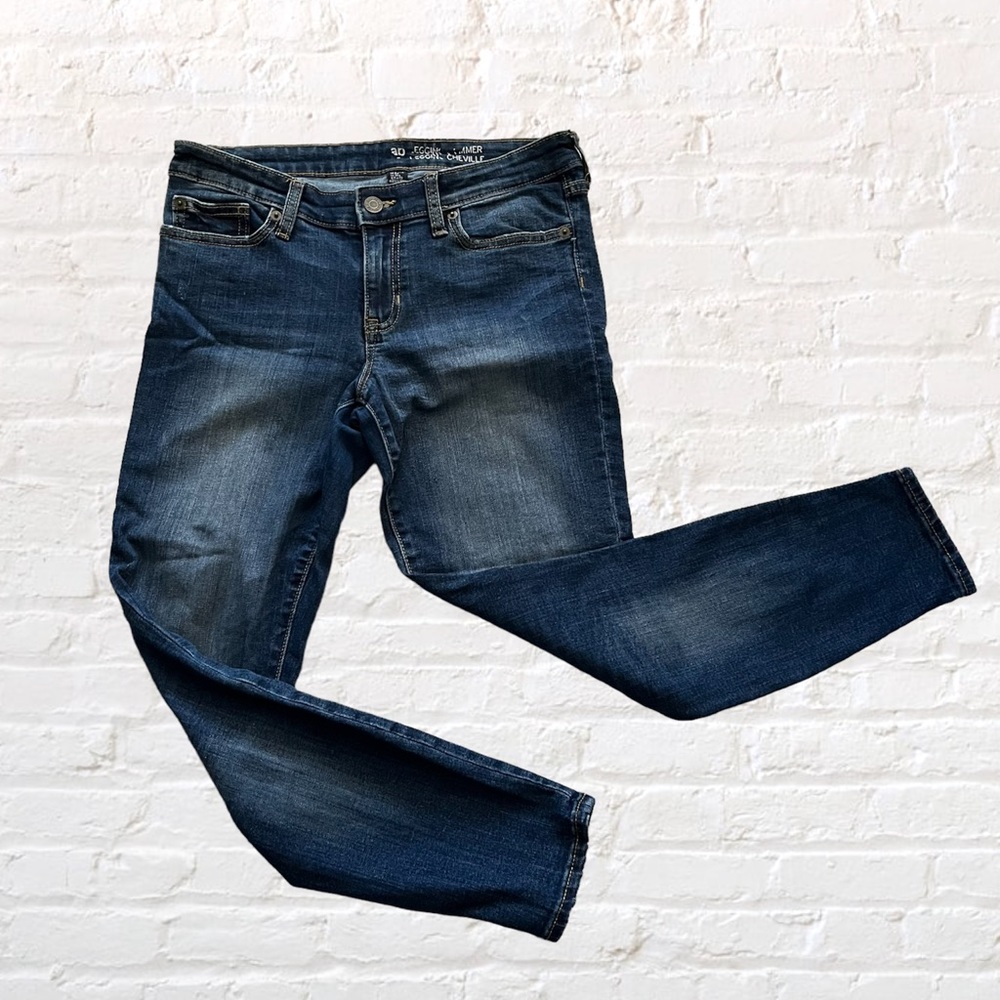 Gap skinny legging medium indigo cropped ankle jeans